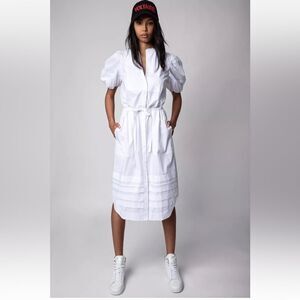 $498 Zadig & Voltaire NWT Ryana Pop Judo Shirt Dress in Size XS